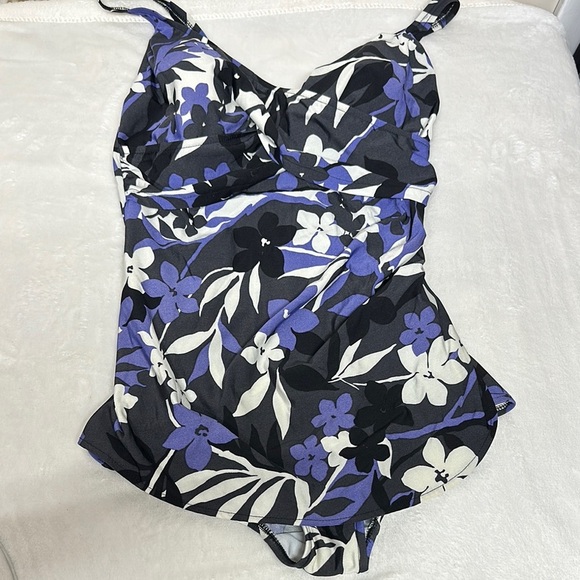 Floral One-Piece Swimsuit - Picture 1 of 10